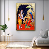 Premium Bala Ji Blessings Lord Shiva Ji Acrylic Wall Paintings & Art
